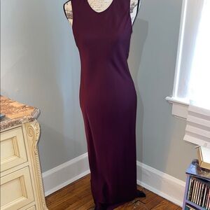 NWOT Quince Sleeveless Maxi Dress in Plum Size Medium